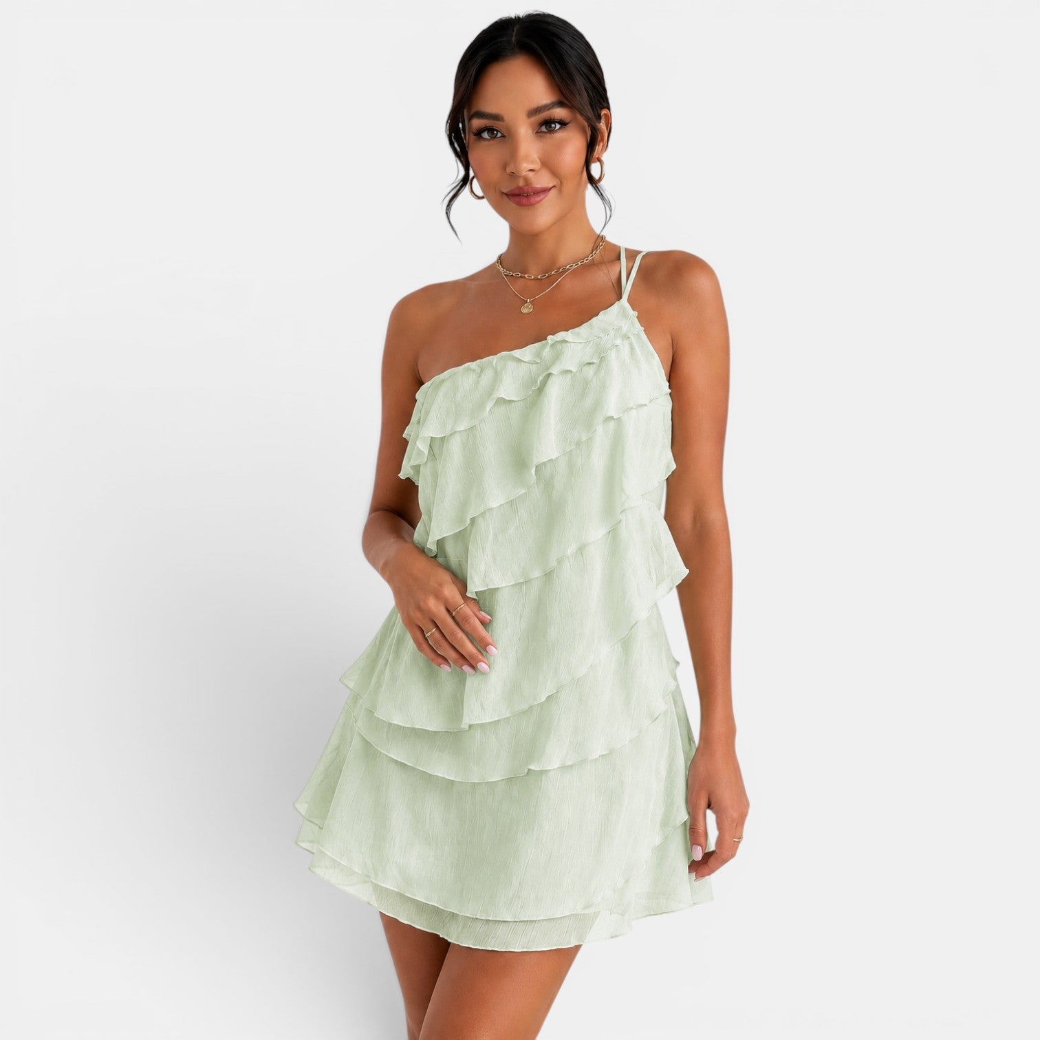 Women's Asymmetrical Summer Mini Dress