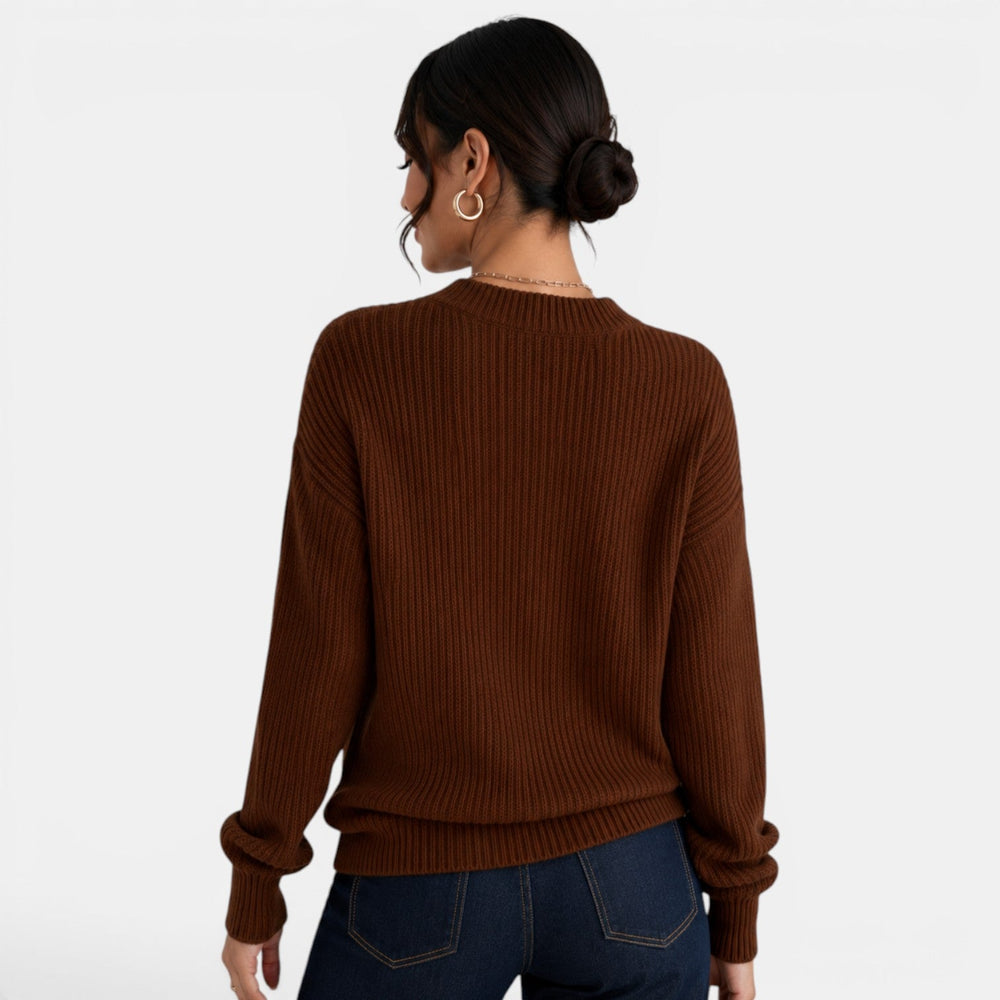Women's V-Neck Knit Cardigan