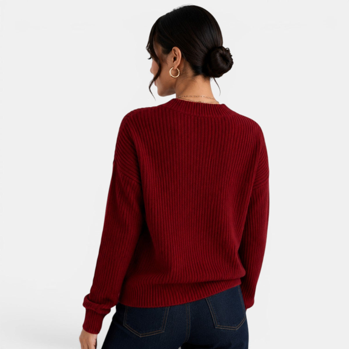 Women's V-Neck Knit Cardigan