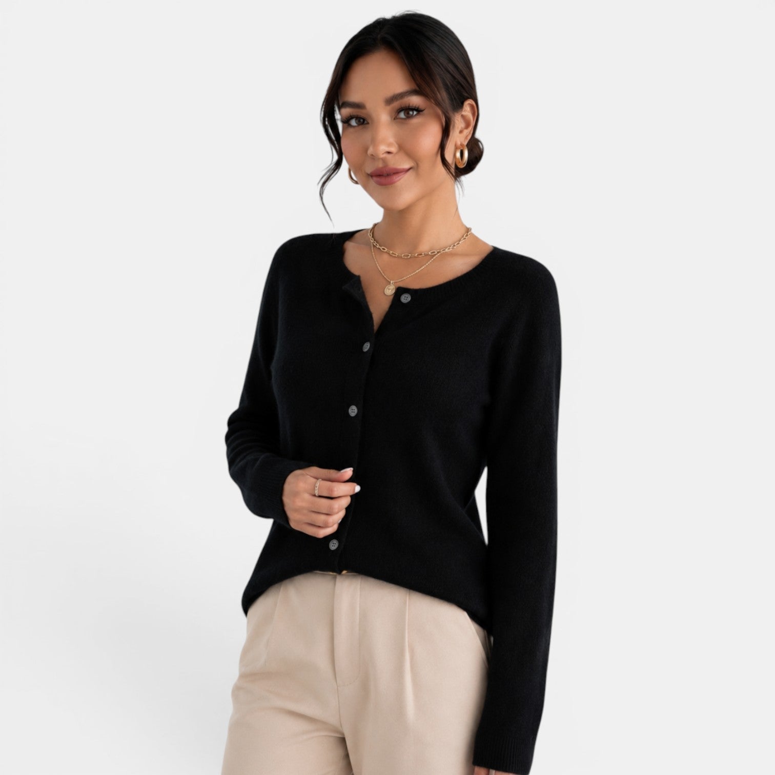 Women's Elegant Cashmere Cardigan