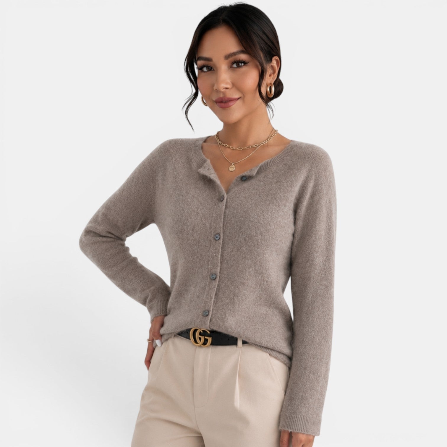 Women's Elegant Cashmere Cardigan
