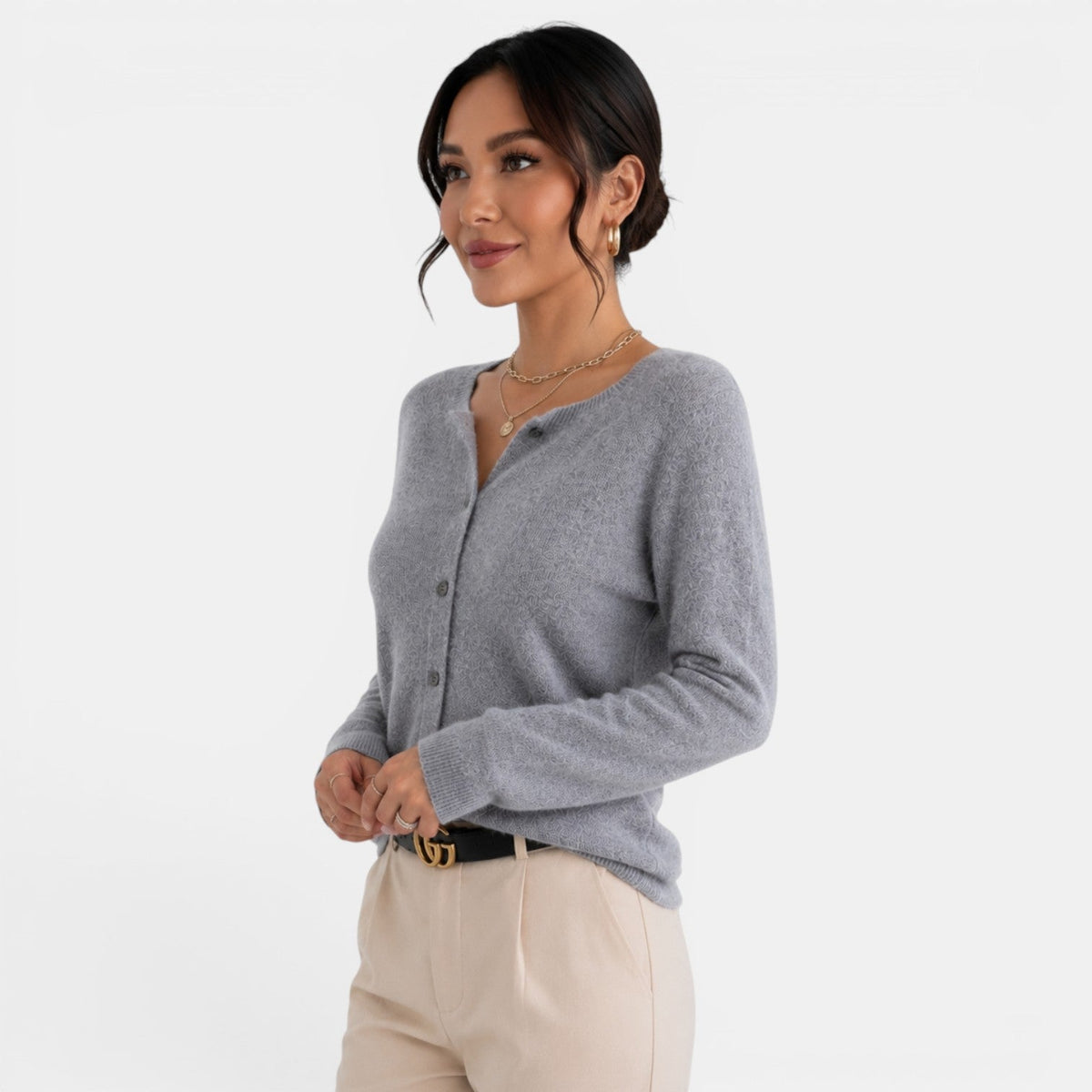 Women's Elegant Cashmere Cardigan