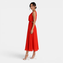 Red Summer Midi Dress