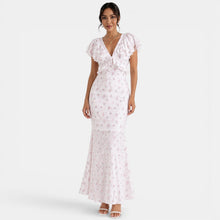 Women's White Floral Maxi Summer Dress