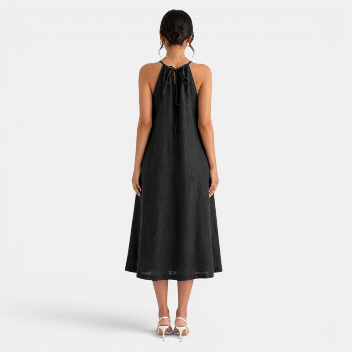 Women's Summer Linen Midi Dress