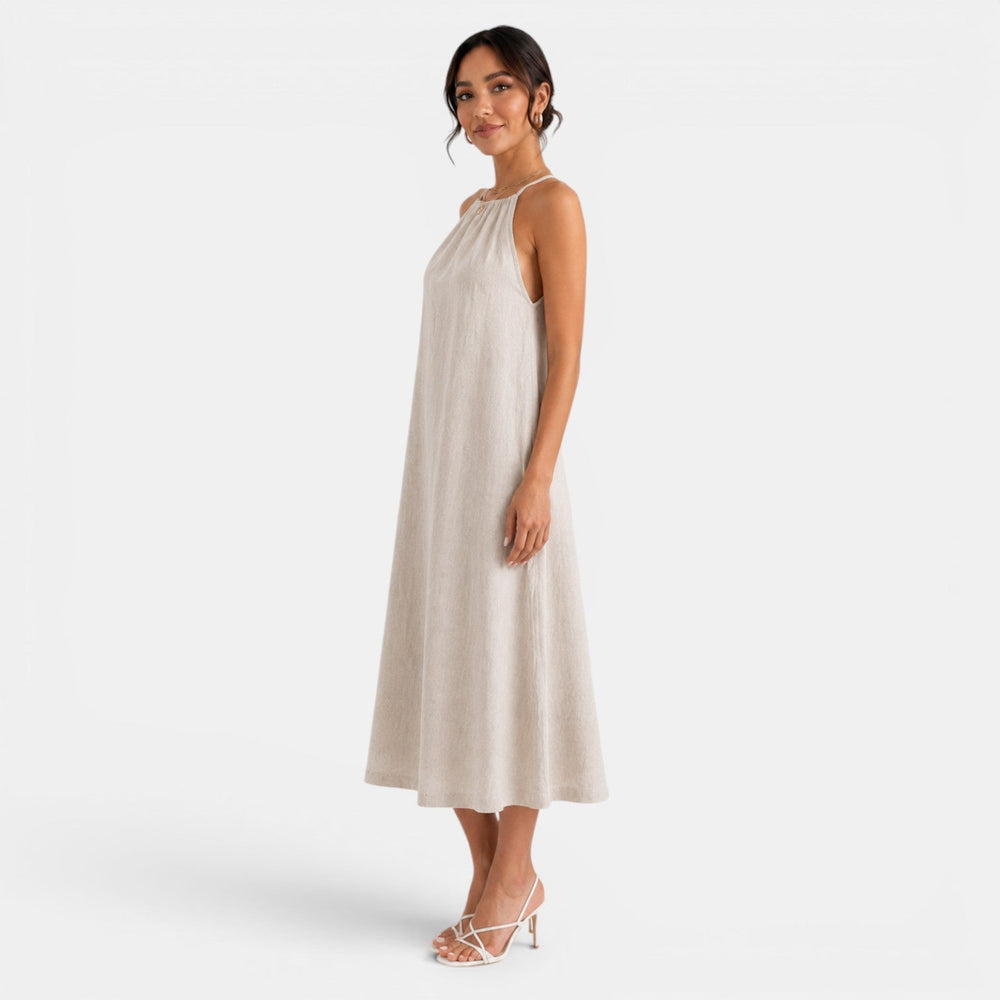 Women's Summer Linen Midi Dress