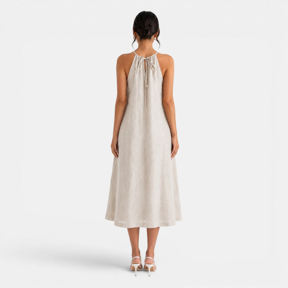 Women's Summer Linen Midi Dress