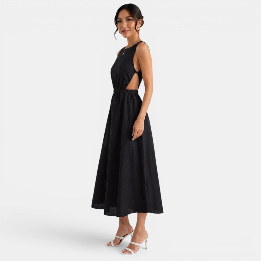 Women's Linen Summer Midi Dress