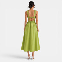 Women's Linen Summer Midi Dress