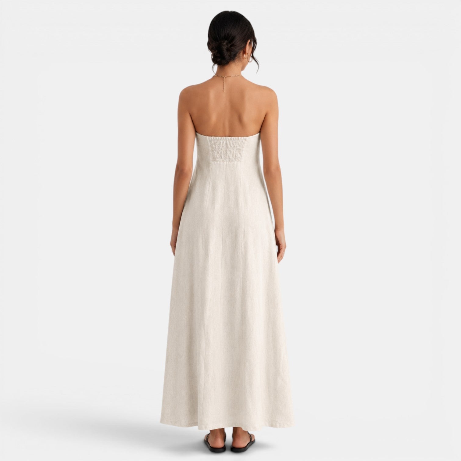 Women's Long Linen Summer Dress