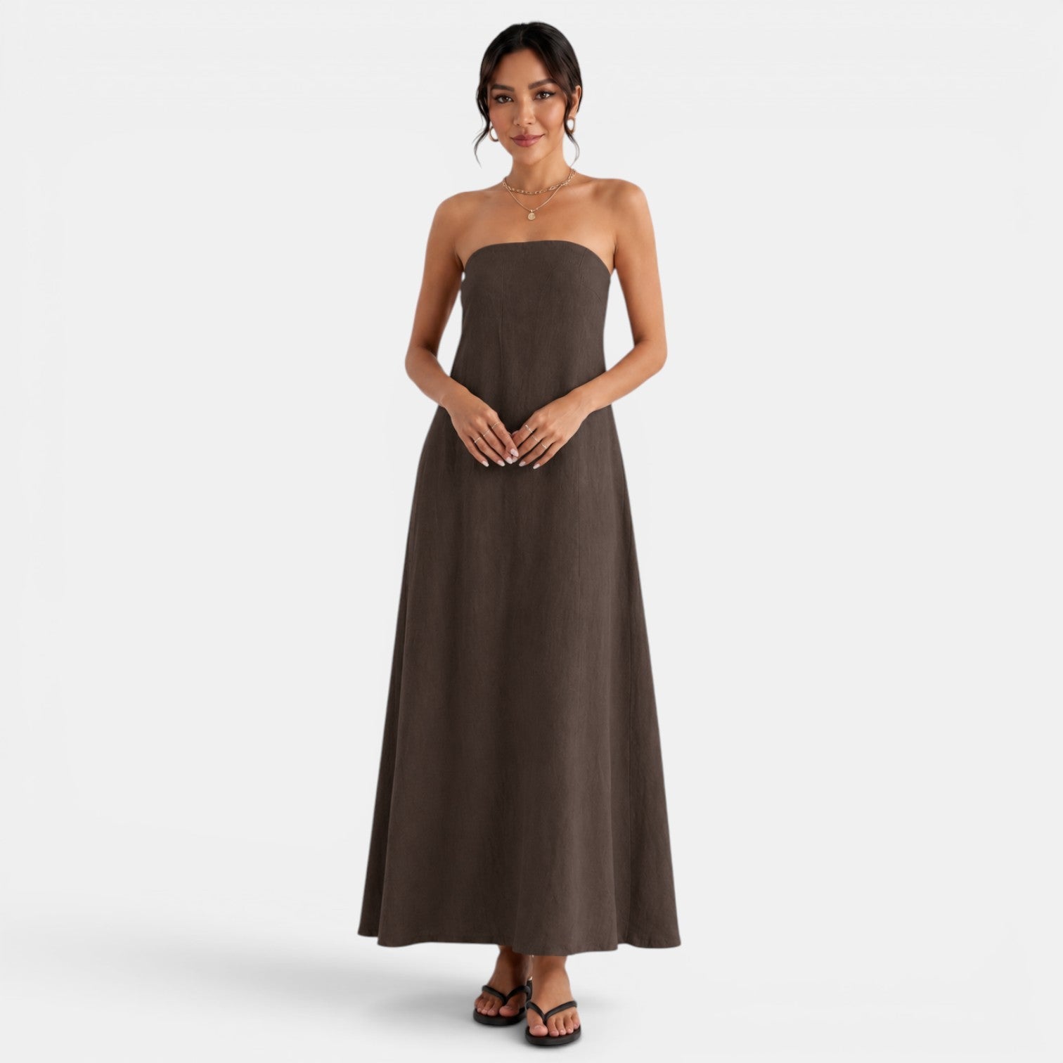 Women's Long Linen Summer Dress