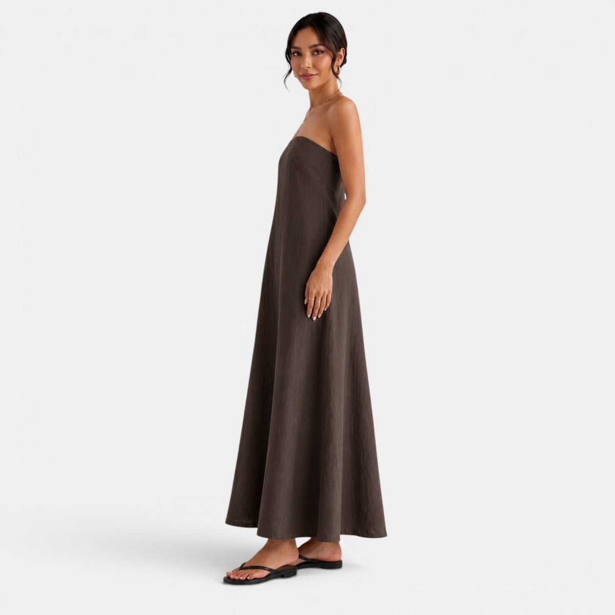 Women's Long Linen Summer Dress