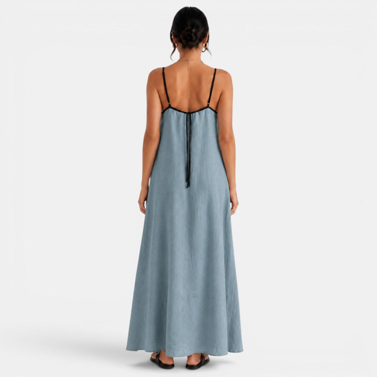 Women's Summer Cotton Linen Maxi Dress