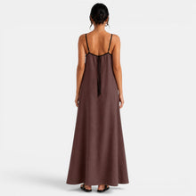 Women's Summer Cotton Linen Maxi Dress