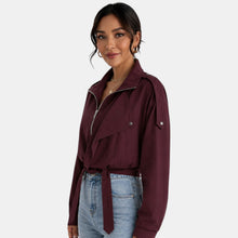 Women's Burgundy Autumn Jacket