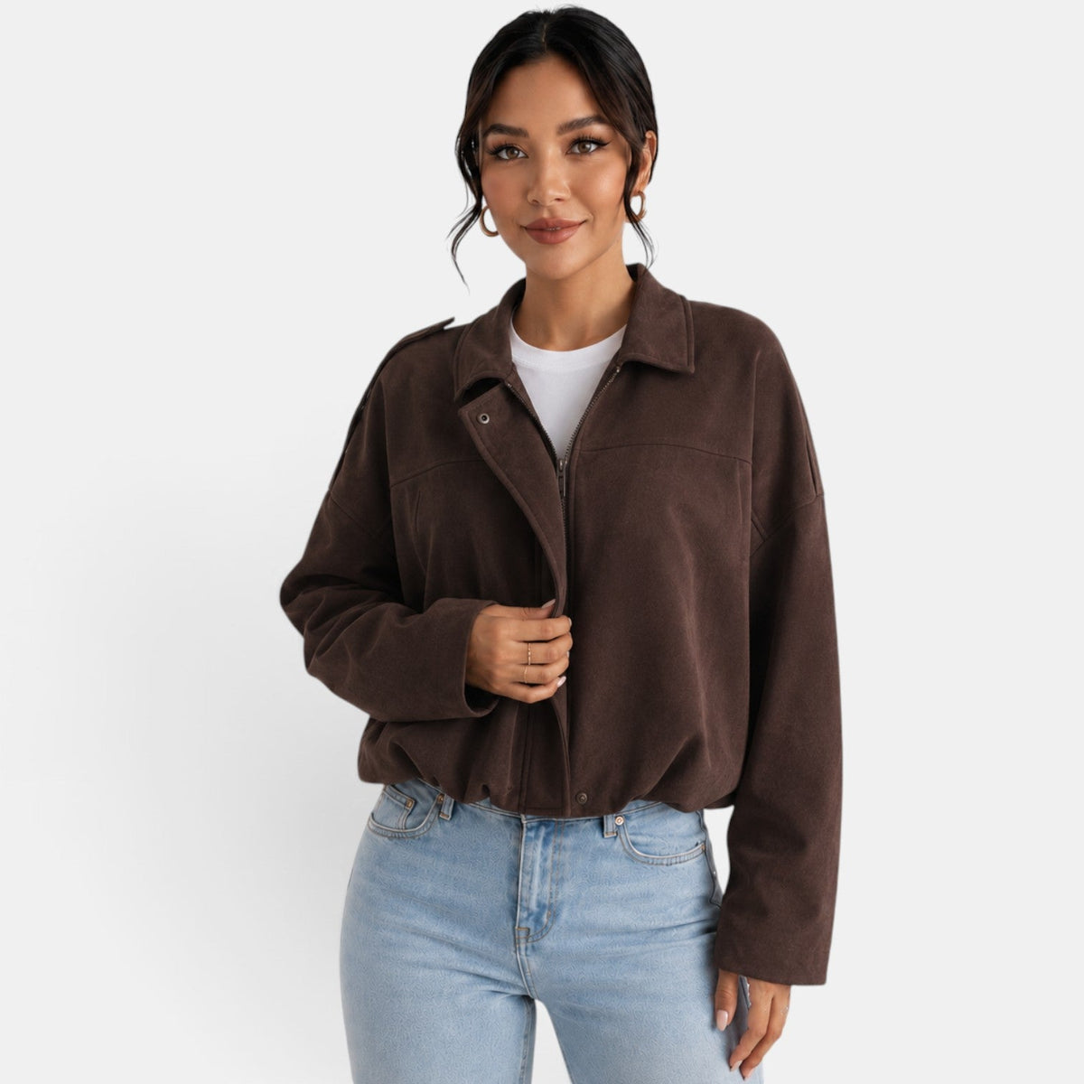 Women's Suede Jacket Autumn