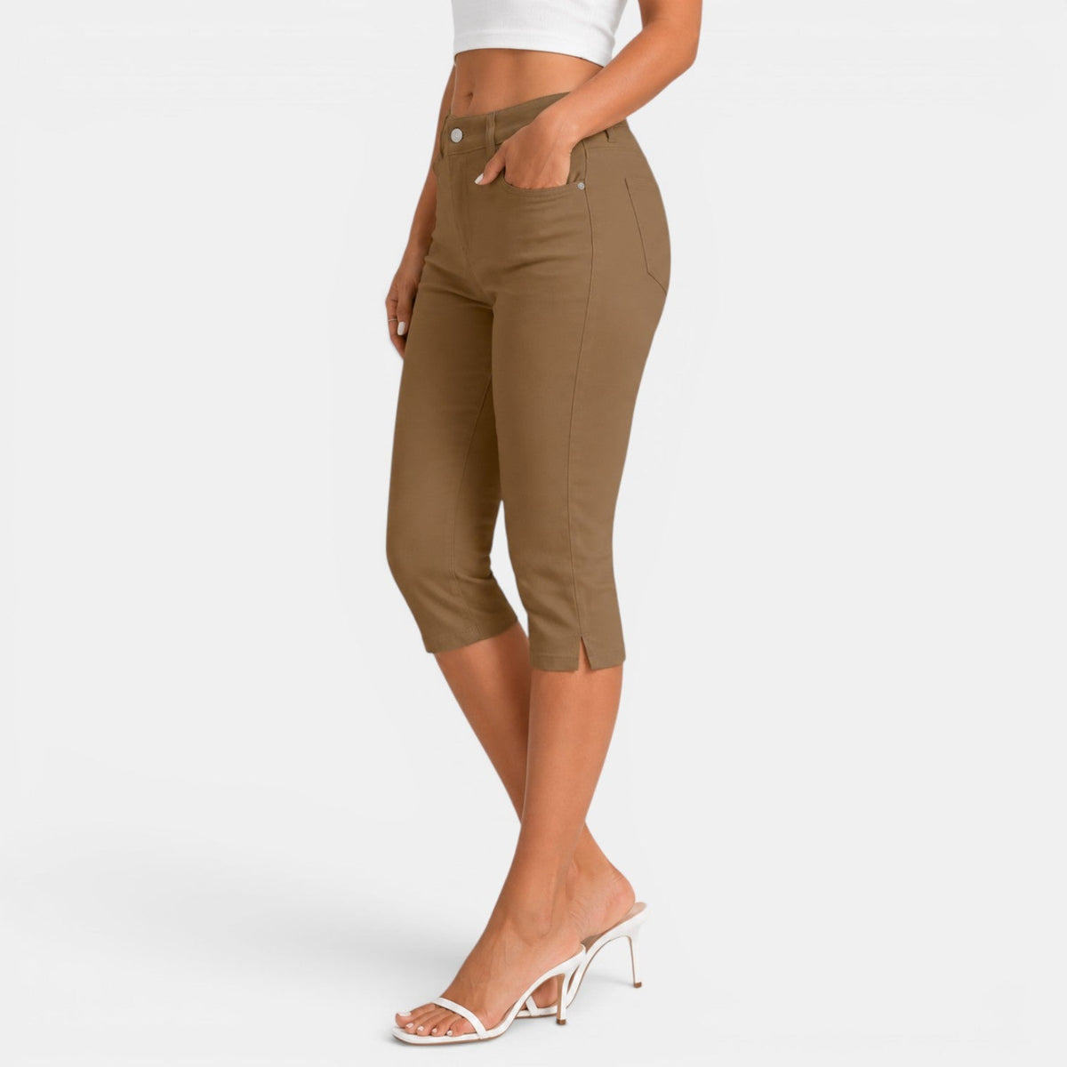 Women's Elastic Capri Pants