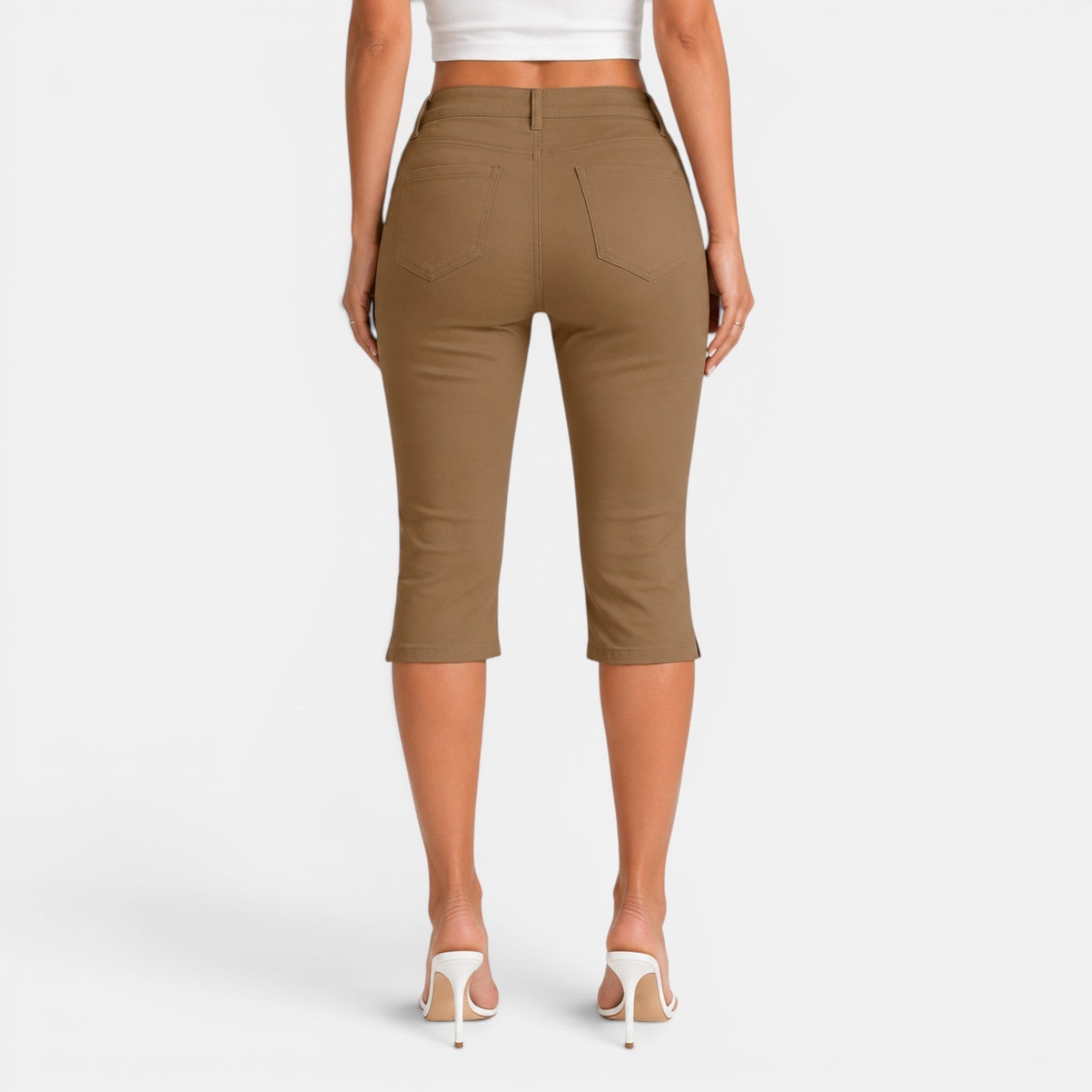 Women's Elastic Capri Pants
