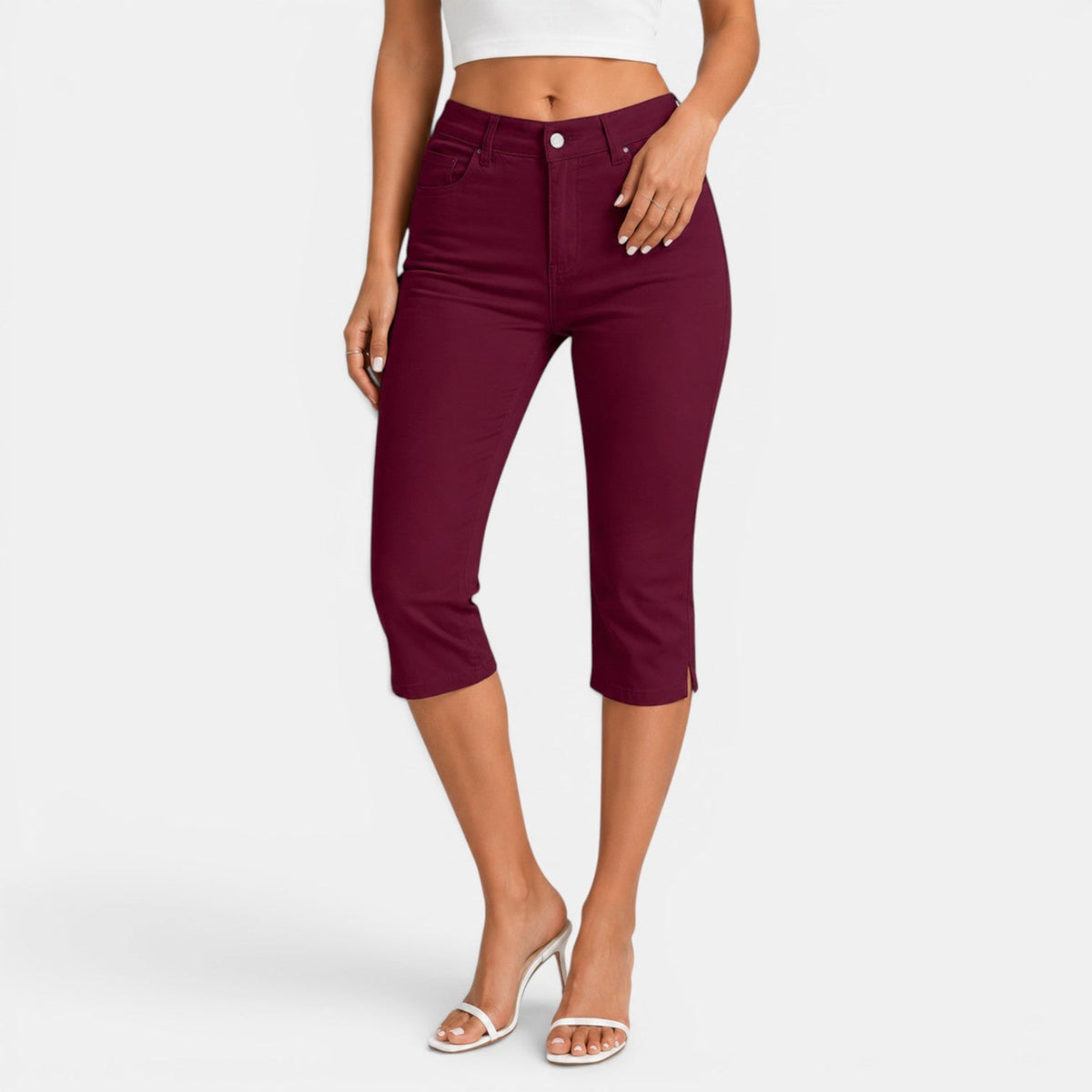 Women's Elastic Capri Pants