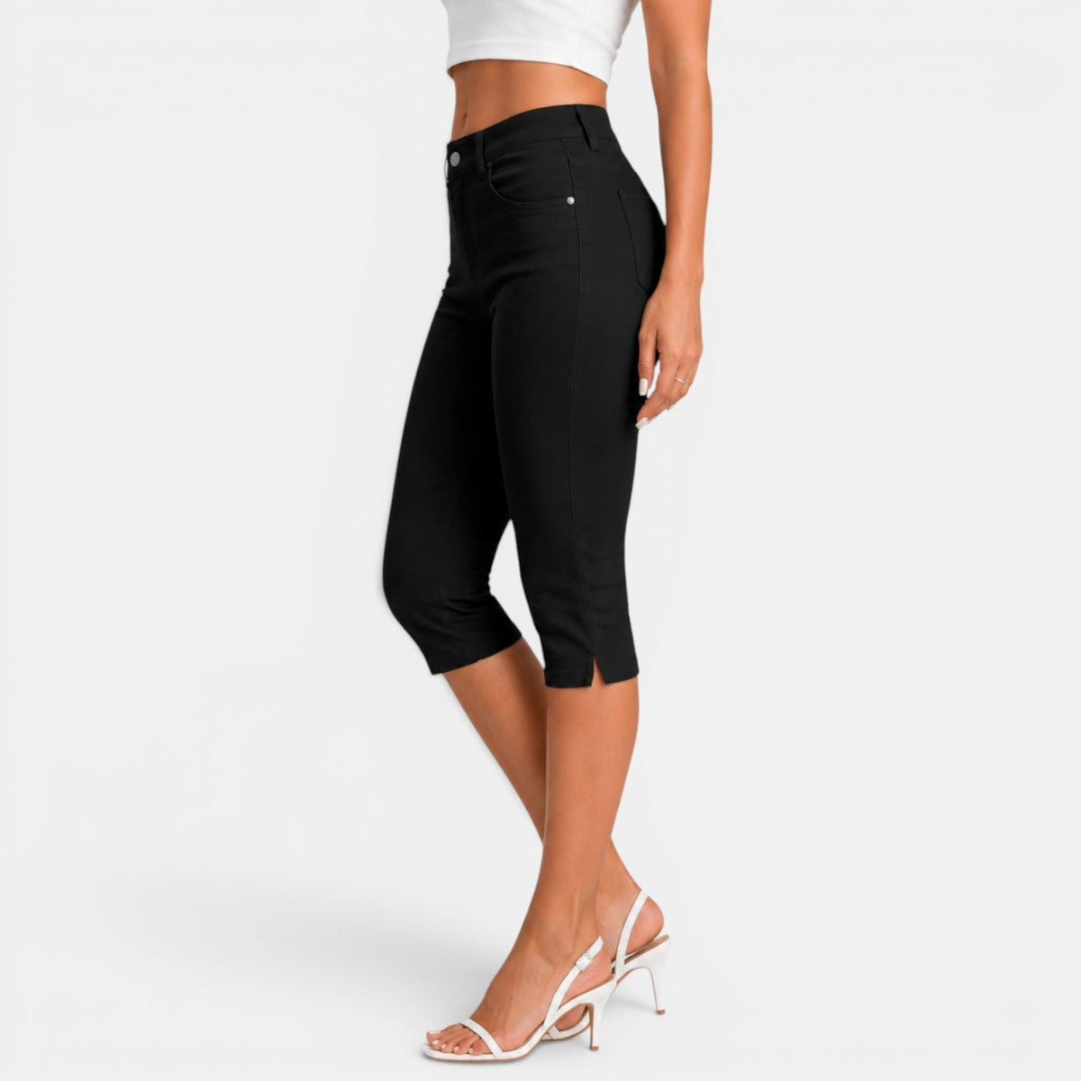 Women's Elastic Capri Pants