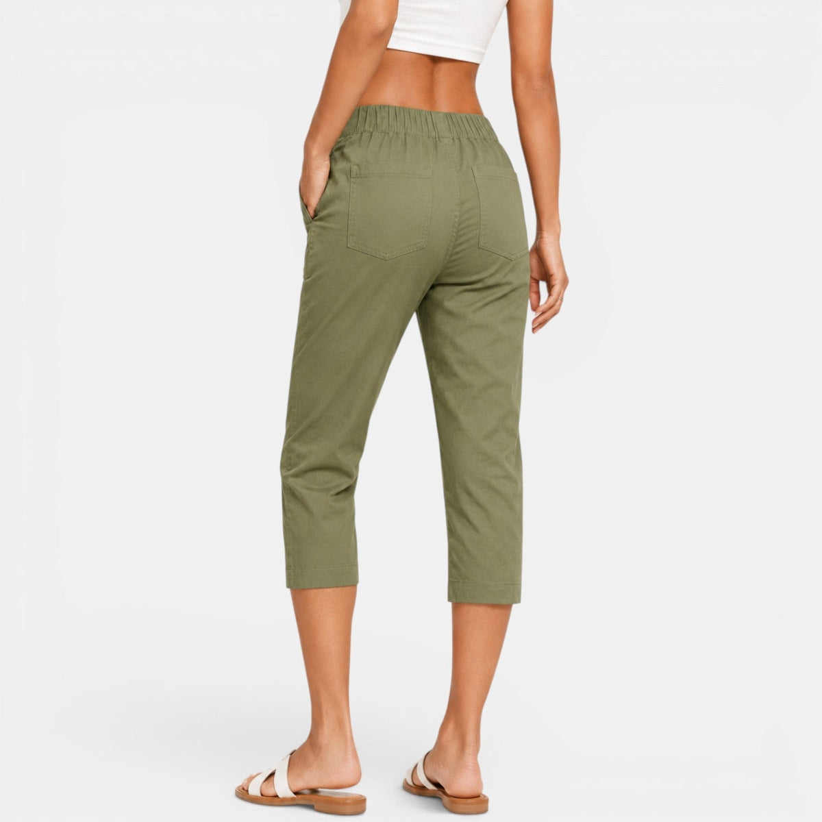 Women's High-Waisted Capri Pants