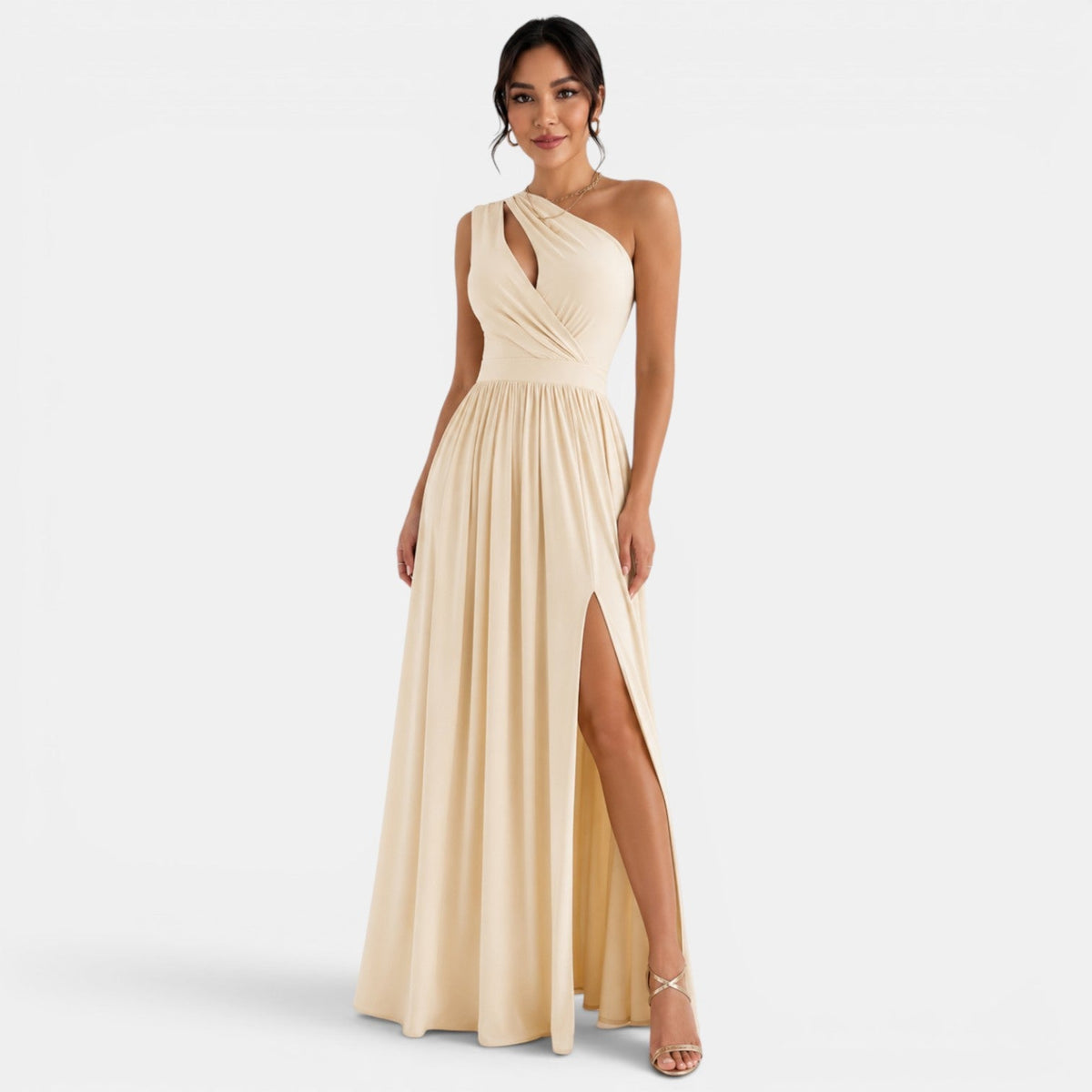 One-Shoulder Long Party Dress