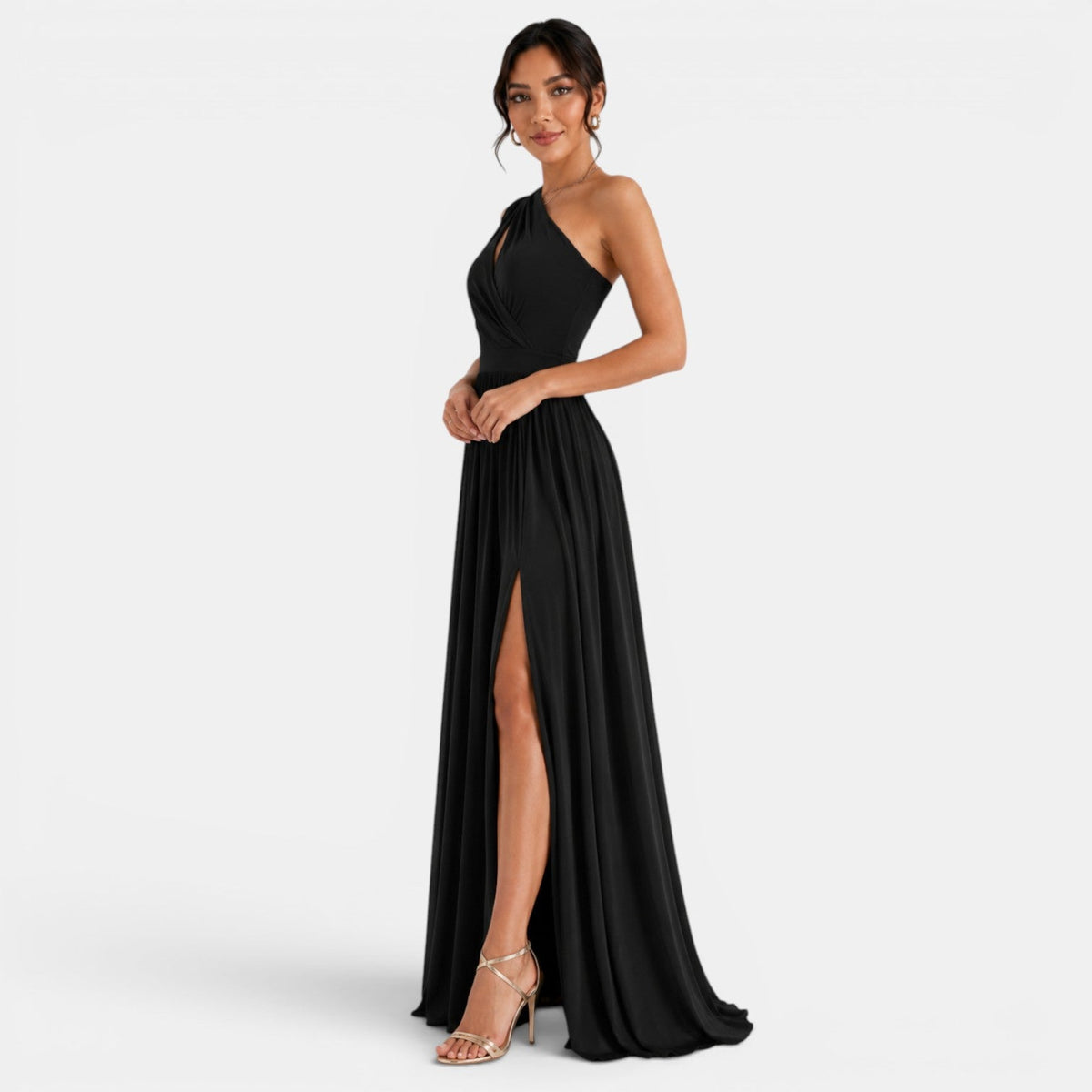 One-Shoulder Long Party Dress