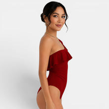 Women's One-Shoulder Ruffle Swimsuit
