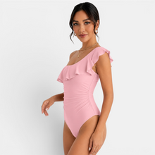 Women's One-Shoulder Ruffle Swimsuit