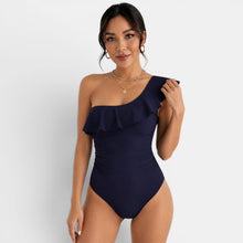 Women's One-Shoulder Ruffle Swimsuit