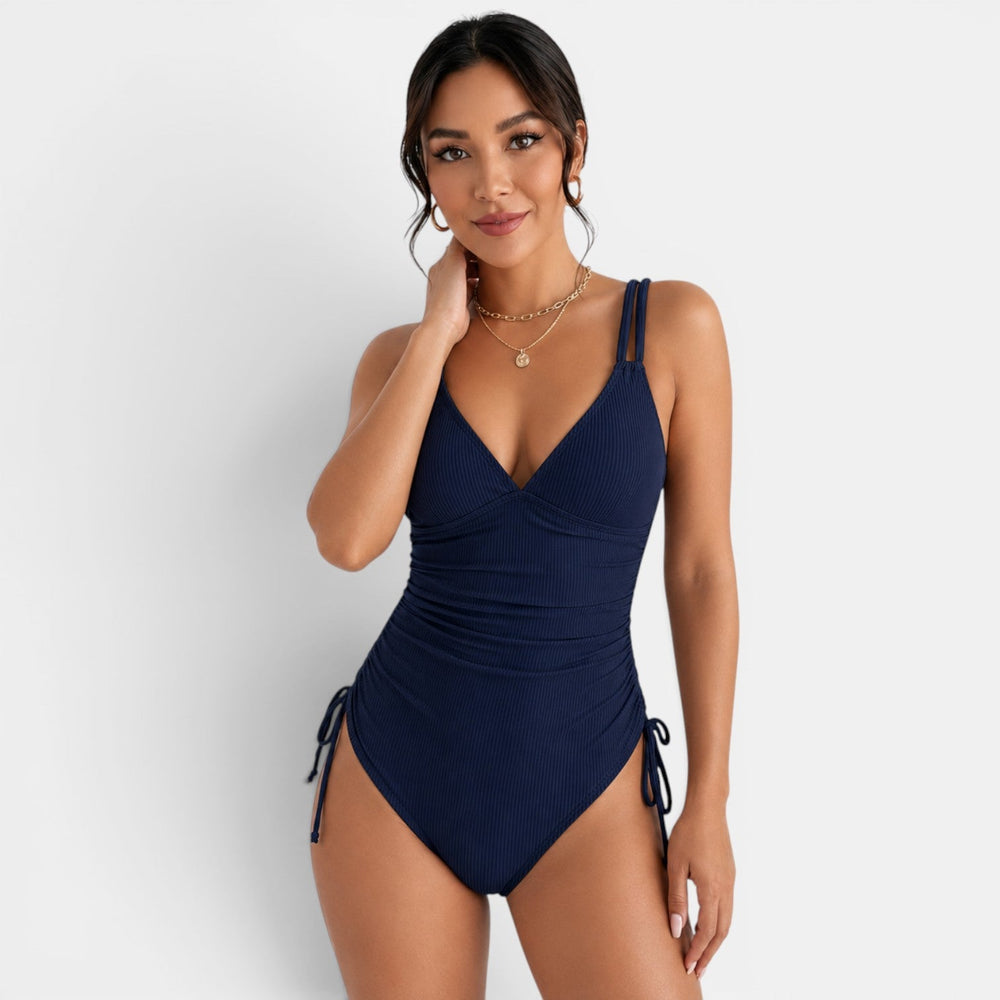 Women's V-Neck Strappy Swimsuit