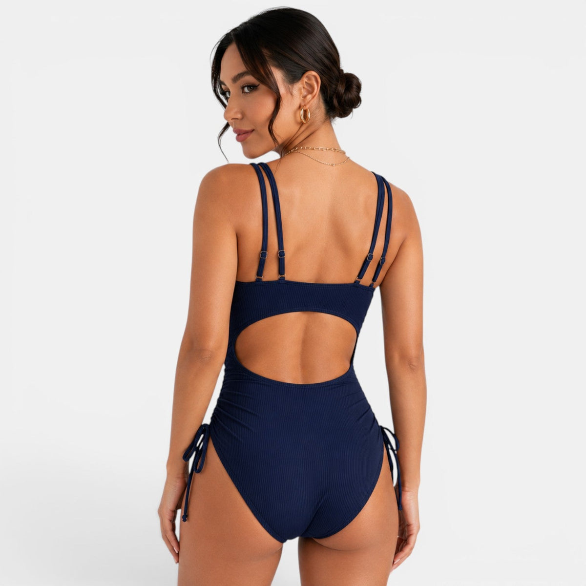 Women's V-Neck Strappy Swimsuit