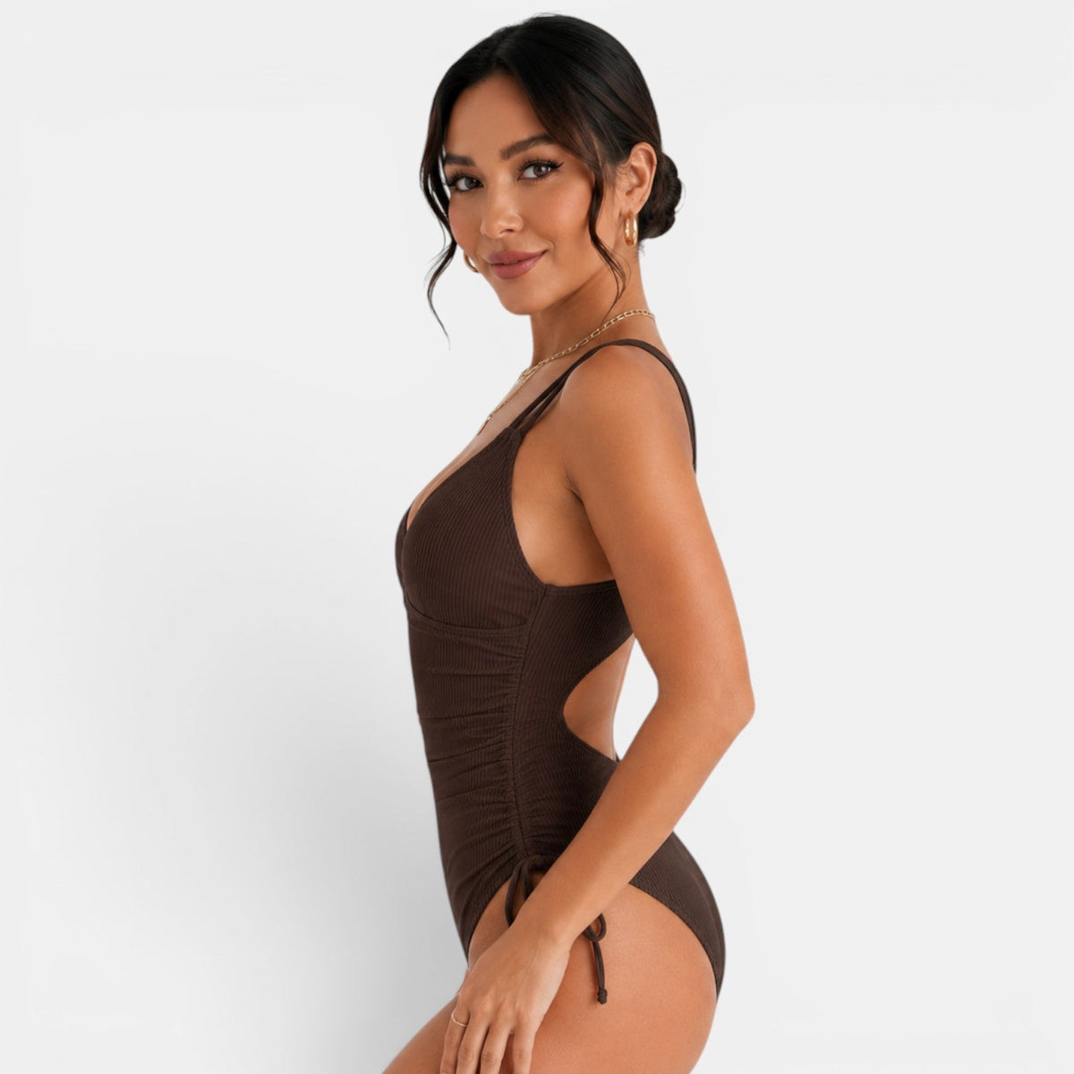 Women's V-Neck Strappy Swimsuit