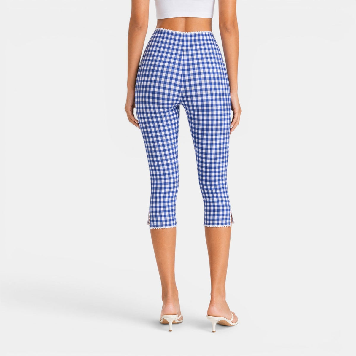 Women's Plaid Capri Pants