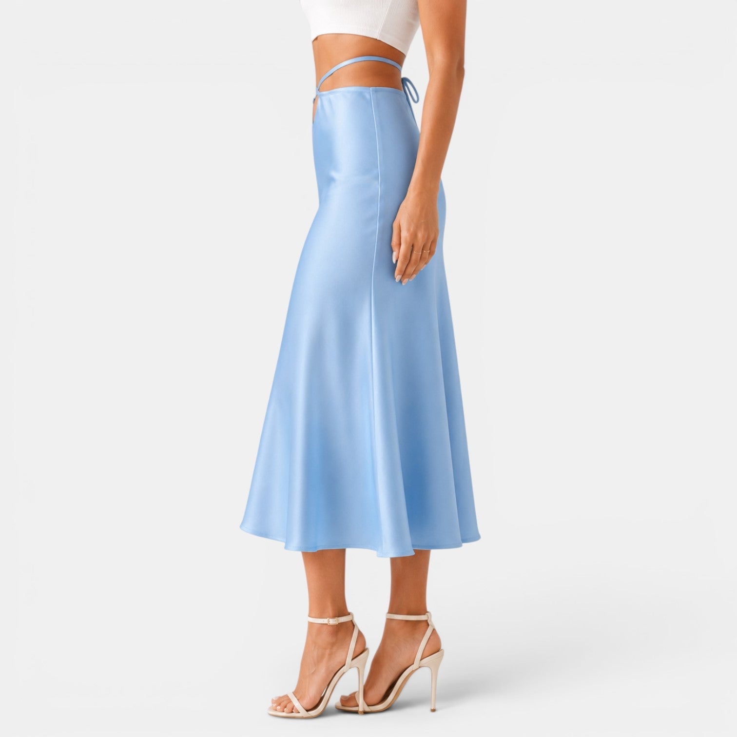 Women's Cut Out Midi Skirt