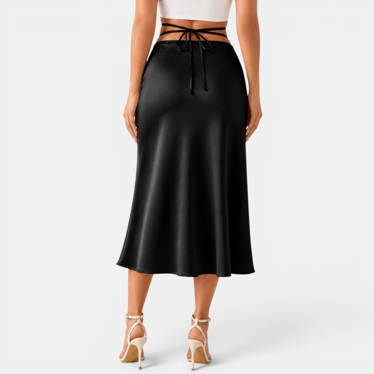 Women's Cut Out Midi Skirt