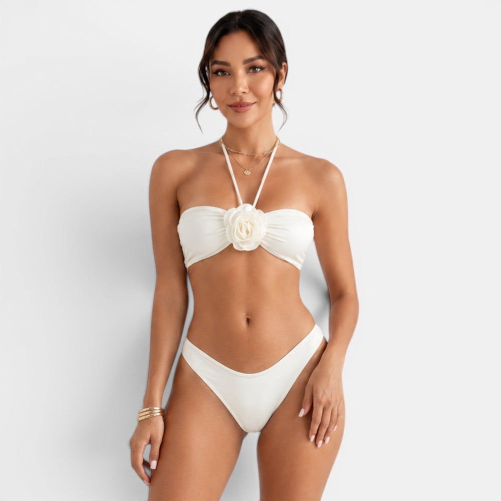 Women's Beige 3-Piece Bikini
