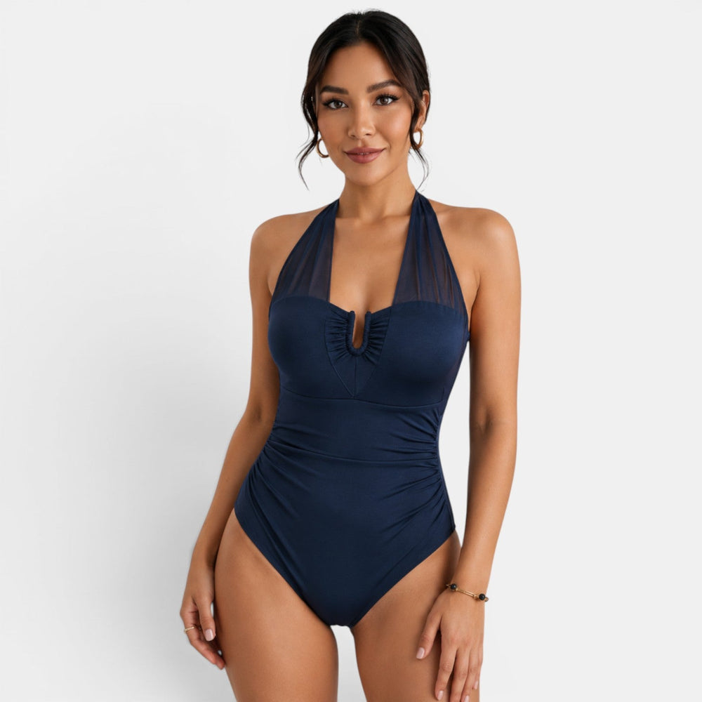 Women's Halter Mesh Swimsuit