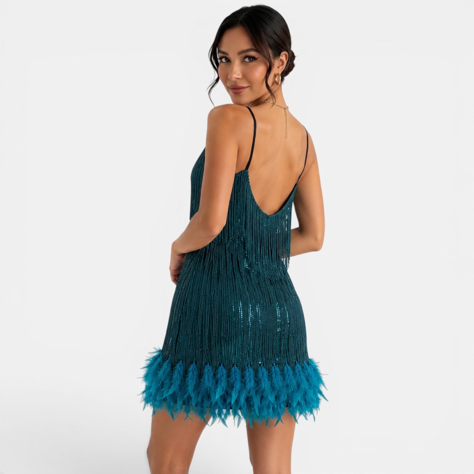 Sequined Mini Party Dress