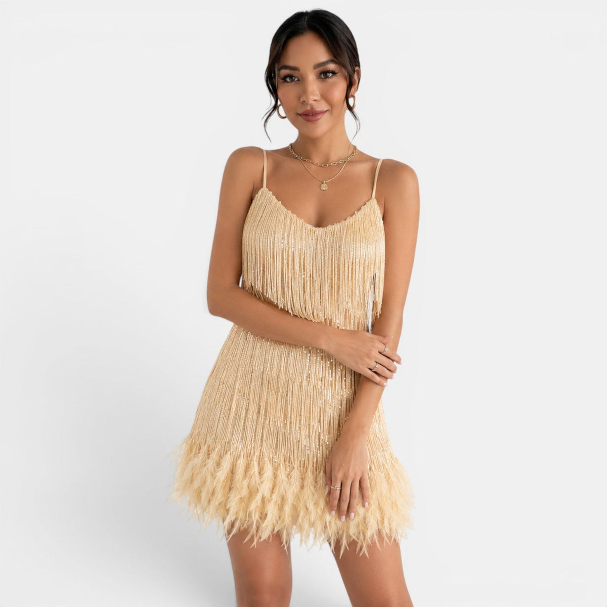 Sequined Mini Party Dress