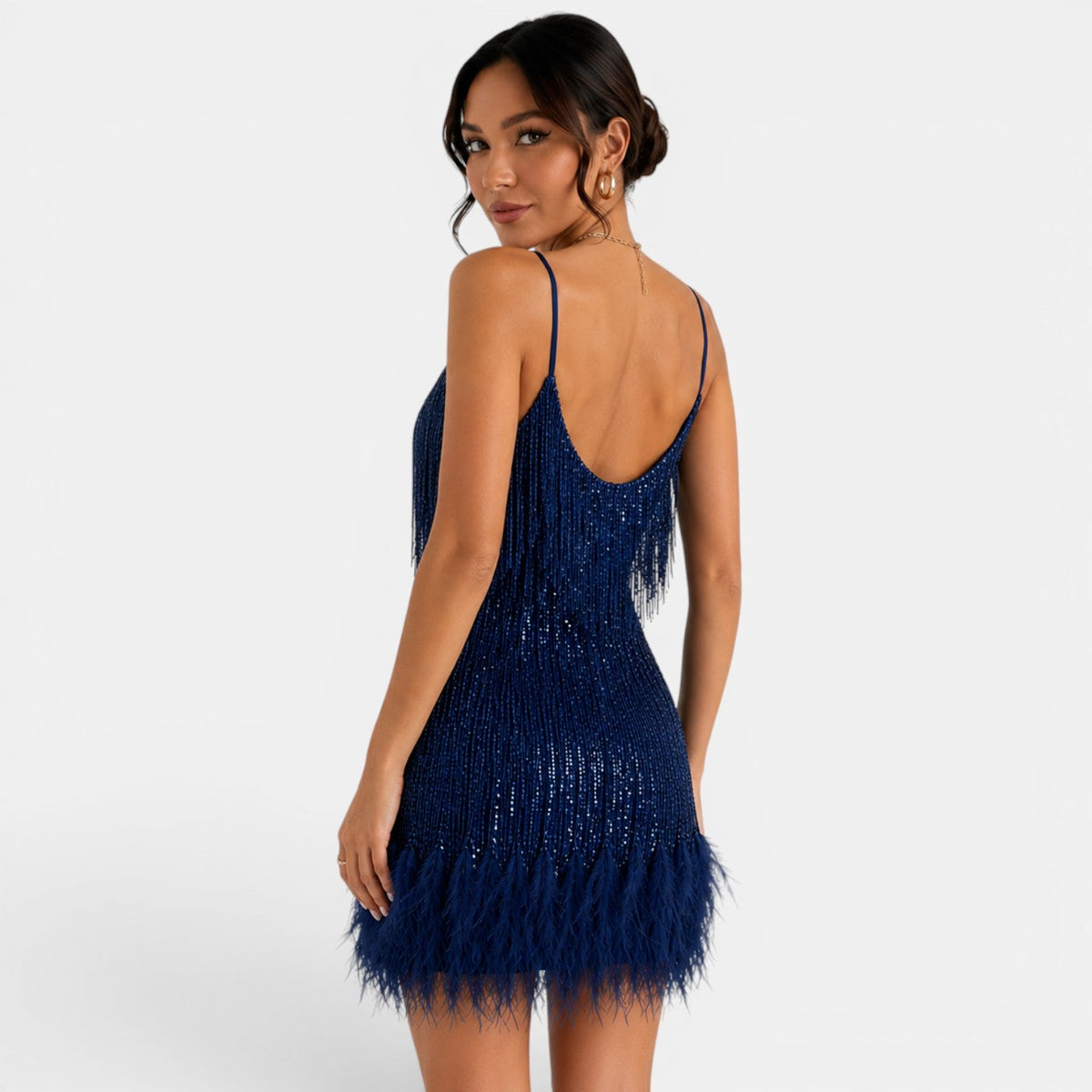 Sequined Mini Party Dress