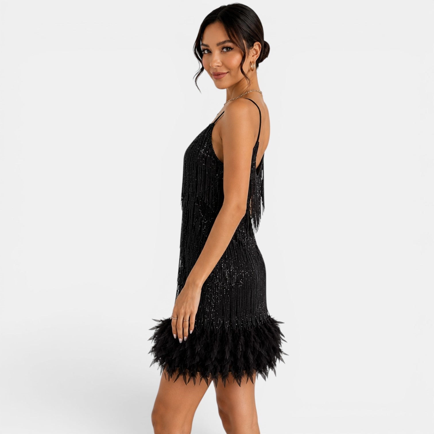 Sequined Mini Party Dress