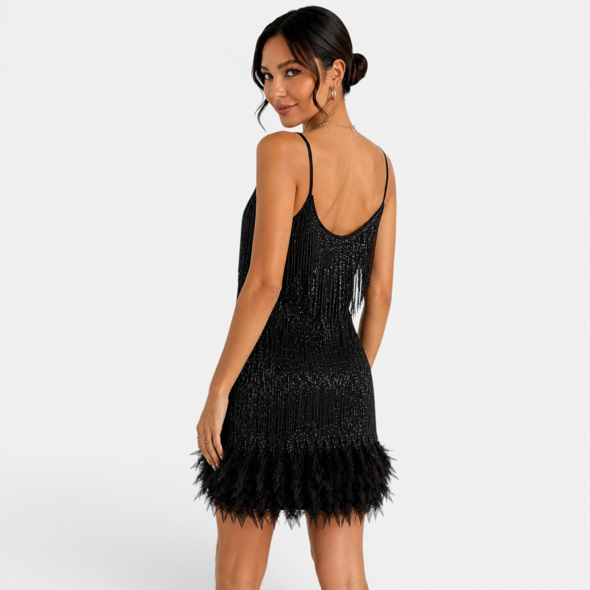 Sequined Mini Party Dress
