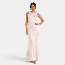 Open-Back Satin Dress
