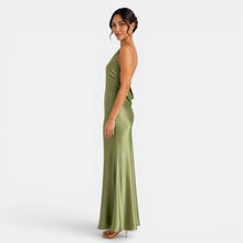 Open-Back Satin Dress