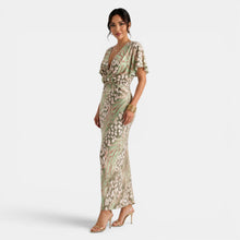 Elegant Women's Green Maxi Dress