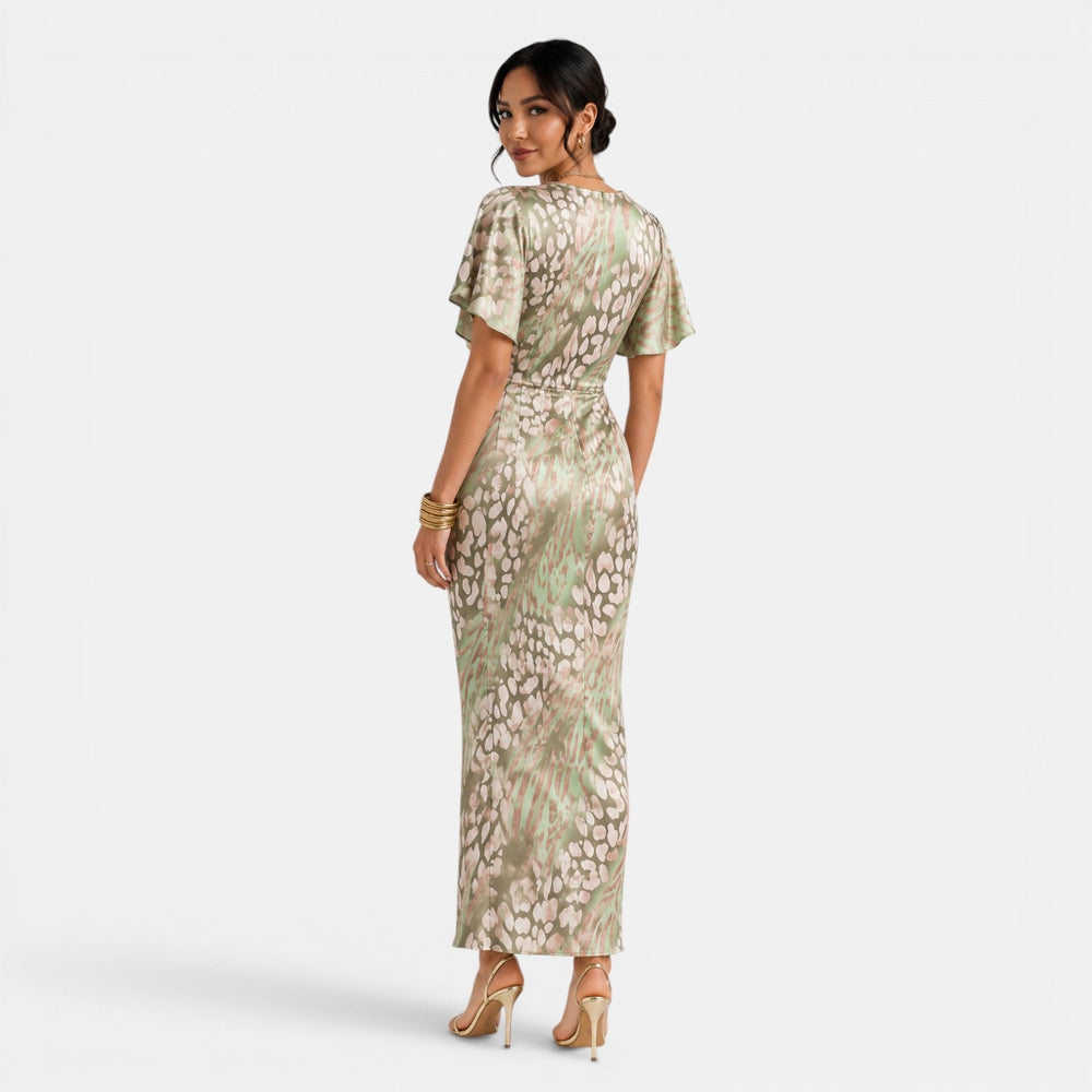 Elegant Women's Green Maxi Dress