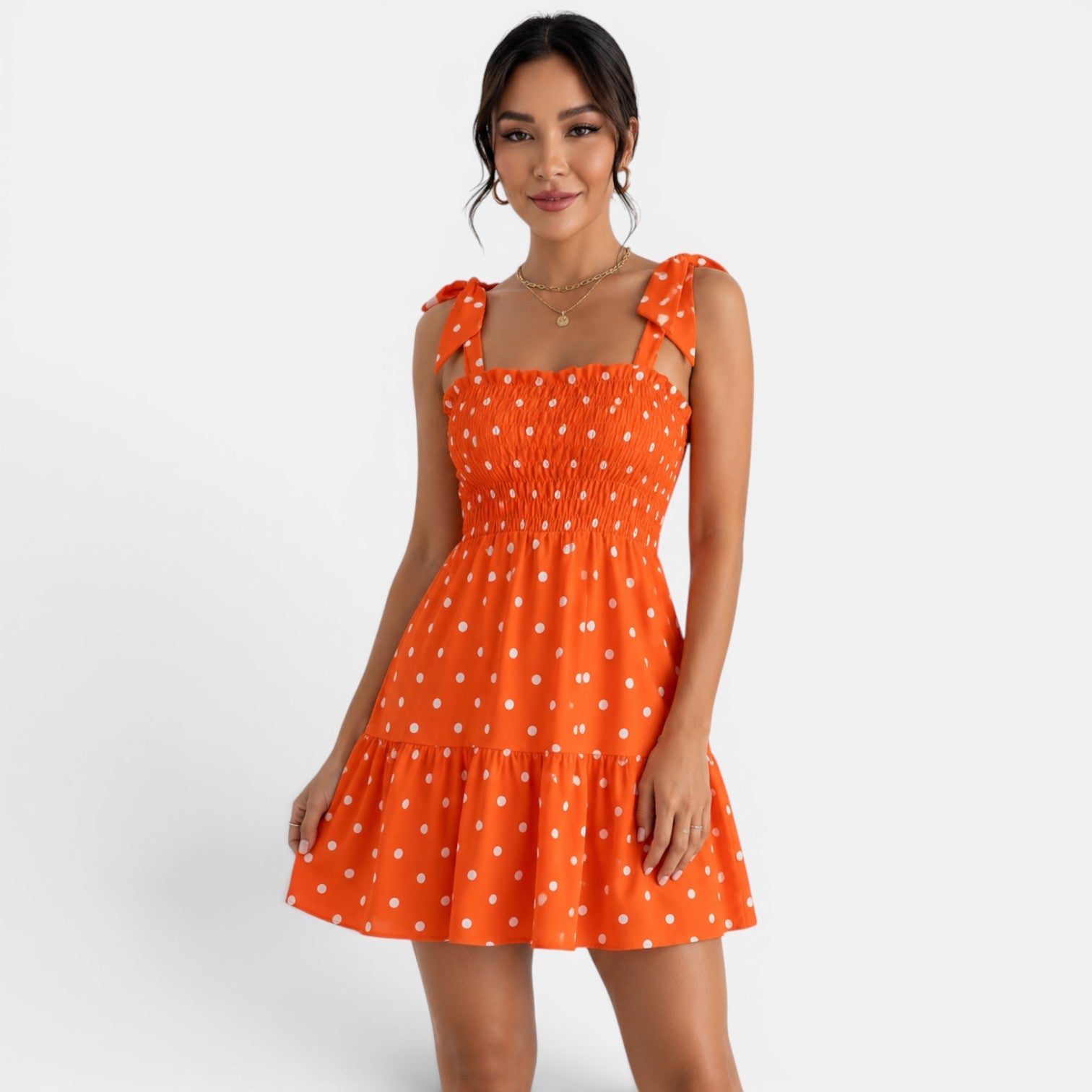 Women's Polka Dot Short Dress
