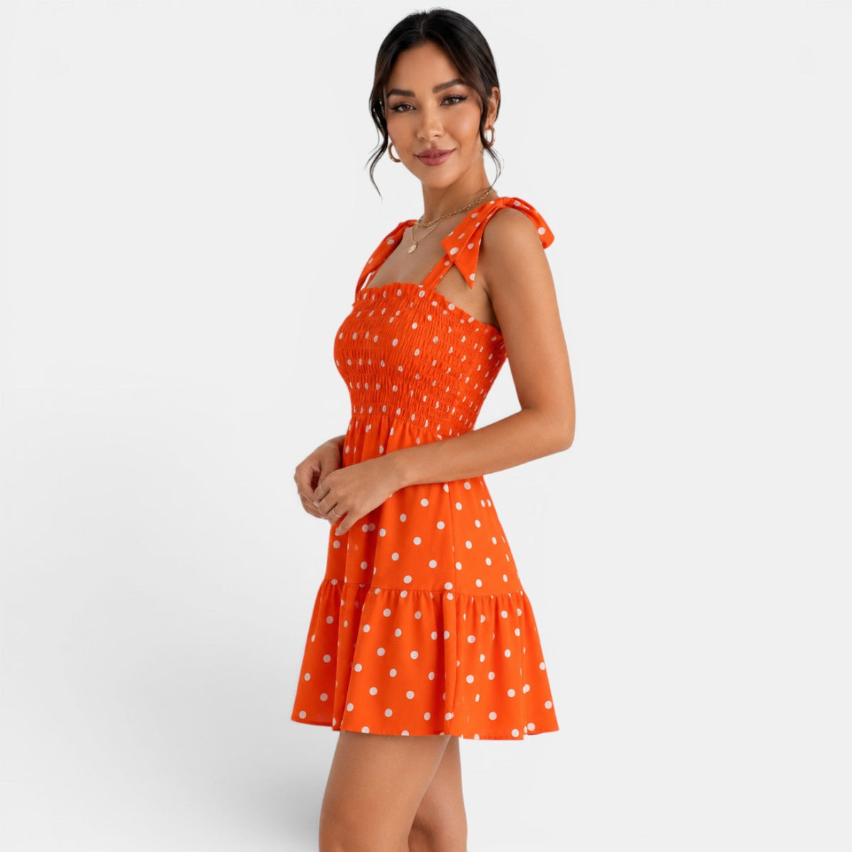 Women's Polka Dot Short Dress