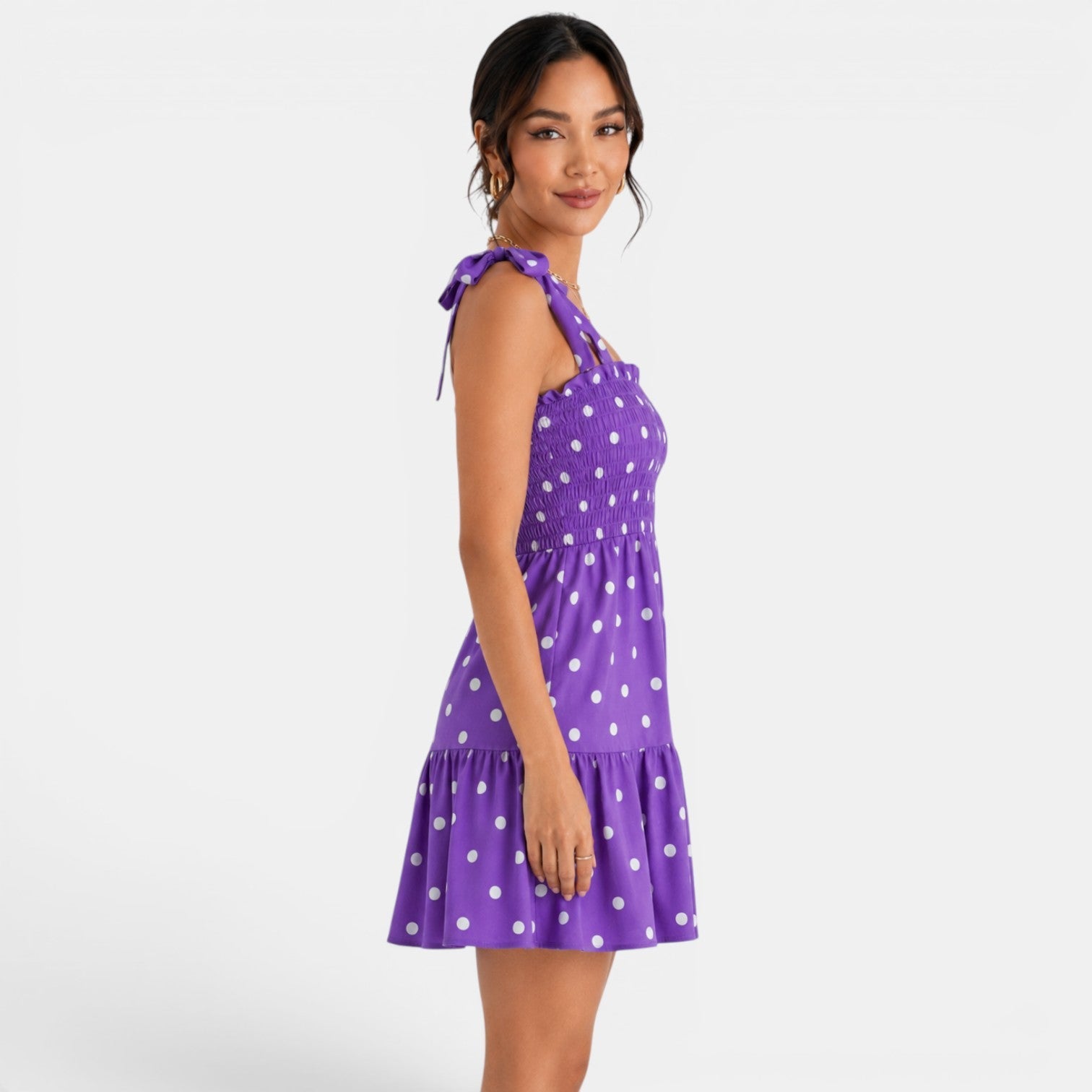 Women's Polka Dot Short Dress